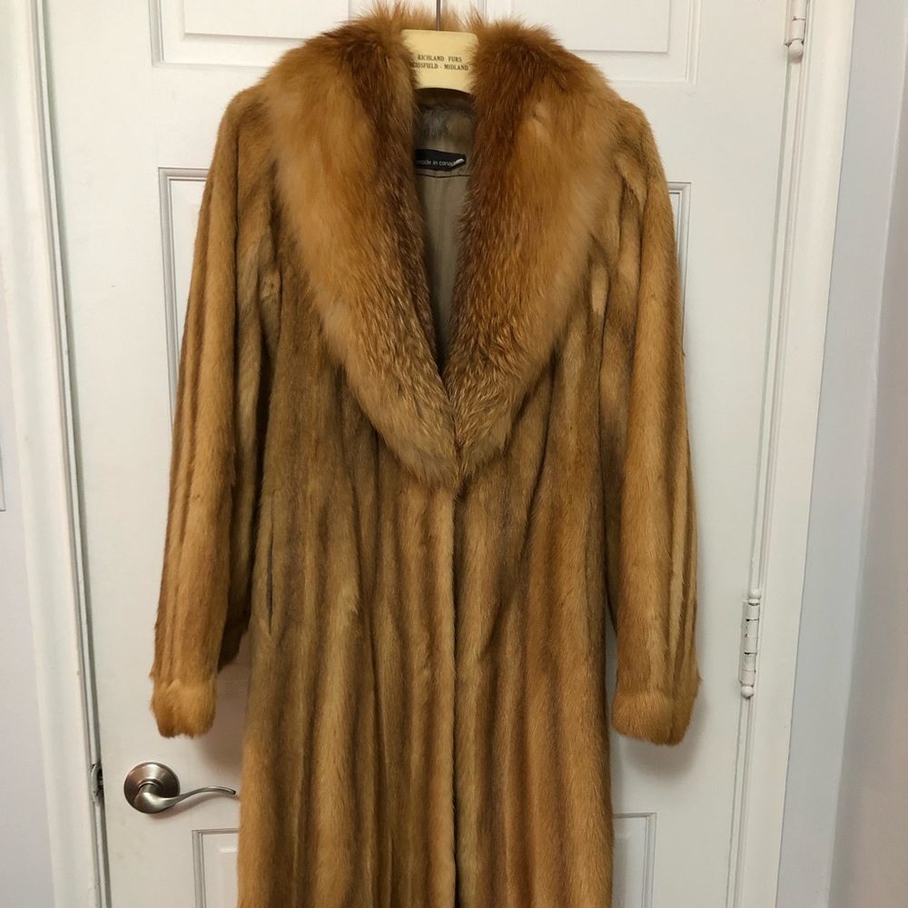 Vintage Richland Furs Fox Long Coat